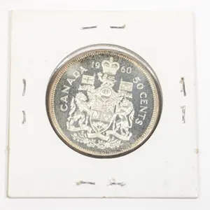 1960 CANADA HALF DOLLAR SILVER COIN