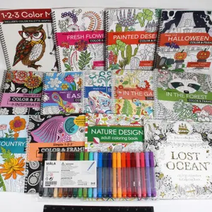 BIG LOT OF COLORING BOOKS VARIETY, MOSTLY ADULT