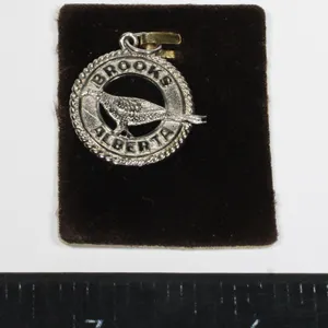 3.05 GRAMS BROOKS, ALBERTA SILVER PENDANT