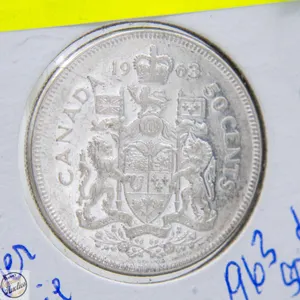 1963 CANADIAN SILVER HALF DOLLAR