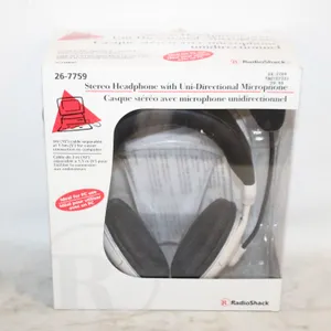 VINTAGE STEREO HEADPHONES WITH MIC IN BOX