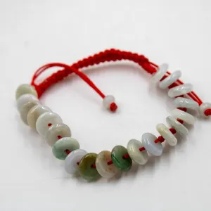 #118-NATURAL JADE JADEITE DONUT BRACELET