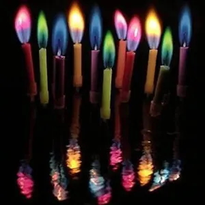 Samrok Color Flame Birthday Candles 12pcs