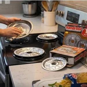 Lot of 5 - Handi-Foil Electric Burner Liners, 12 Pack