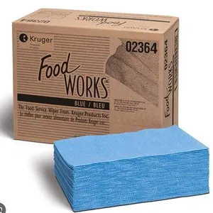 Kruger Food Works Wiper Blue - 150 Count