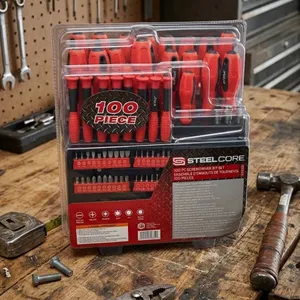 Steel Core 100 Pc Screwdriver Bit Set