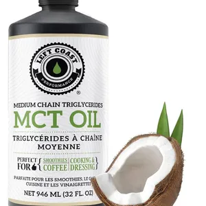 Lot of 2 bottles of Left Coast Performance Medium Chain Triglycerides (MCT) Oil