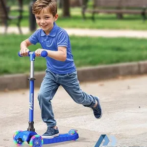 Lifemaster LED Light Kids Scooter, 3-Wheel **Color May Vary**