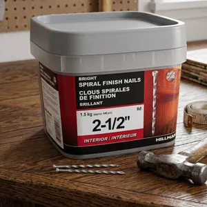 Lot of 3 Hillman Spiral Finish Nails 1.5kg