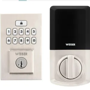 Weiser SmartCode Keypad Deadbolt Satin Nickel