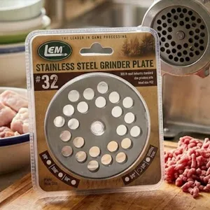 LEM Stainless Steel Grinder Plate #32, 1/2"