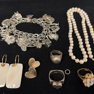 MISC JEWELRY (10.4G GOLD & 92.6G SILVER CONTENT)