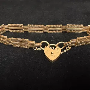 APPROX 9K GATE LINK BRACELET (5.4G)