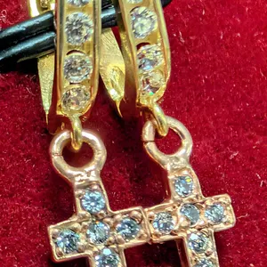 10K(1.38G), CZ EARRING, SUGGESTED RETAIL VALUE $900
