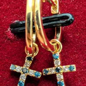 14K(1.71G), NATURAL DIAMOND (0.15CT) EARRING, APPRAISED INSURANCE VALUE $1835