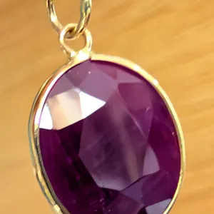 10K(1.42G), NATURAL RUBY (5CT) PENDANT APPRAISED INSURANCE VALUE $800