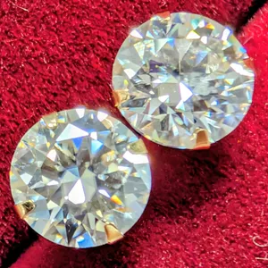 14K(0.62G), MOISSANITE (1.5CT) EARRING, APPRAISED INSURANCE VALUE $1100