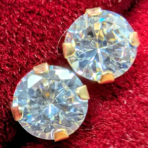 14K(0.3G), CZ 4MM EARRING, SUGGESTED RETAIL VALUE $210