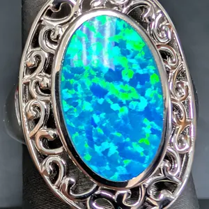 SILVER(6.9G), OPALITE RING, SUGGESTED RETAIL VALUE $280