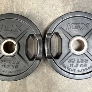 (2) IGX 2" OLYMPIC 25LB/11.5KG WEIGHT PLATES