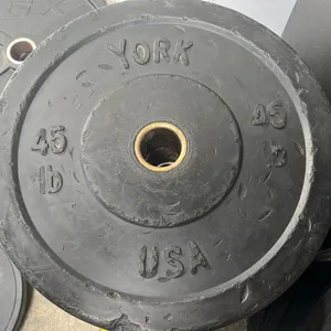 (2) YORK 2" OLYMPIC 45LB WEIGHT PLATES