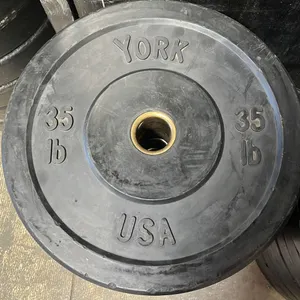 (2) YORK 2" OLYMPIC 35LB WEIGHT PLATES