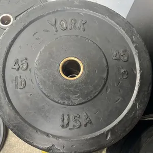 (2) YORK 2" OLYMPIC 45LB WEIGHT PLATES