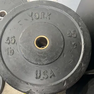 (2) YORK 2" OLYMPIC 45LB WEIGHT PLATES