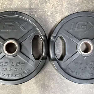 (2) IGX 2" OLYMPIC 35LB/15.9KG WEIGHT PLATES