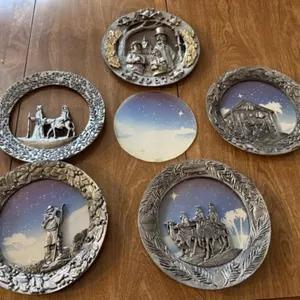 5+/- Michael Ricker Pewter Plates