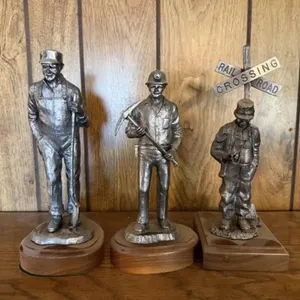 3 Michael Ricker Pewter Figurines