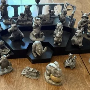 20+/- Pewter Figurines, Display