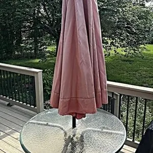 Outdoor Table & Umbrella