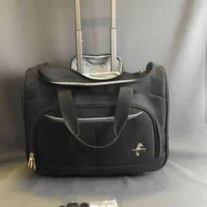 Black Atlantic Rolling Carry-on Travel Bag
