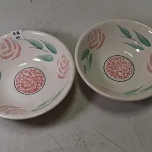 2 Vintage Tre C - Made in Italy Hand Painted