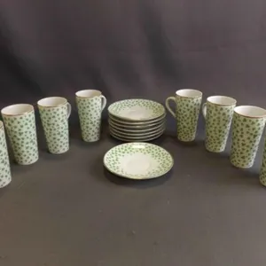 Vintage Fitz & Floyd Demitasse Cups and Saucers