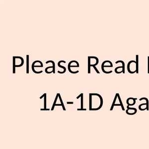 Please Read Lots 1A - 1D