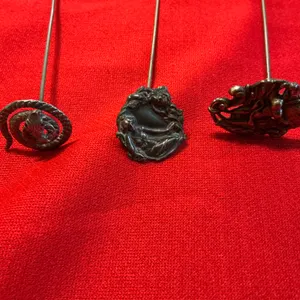 Three Metal Hatpins