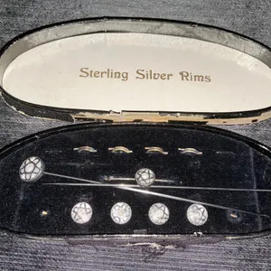 Sterling Silver Collar Stud Set