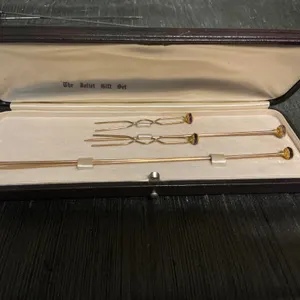 Gold Tipped Hatpin Set