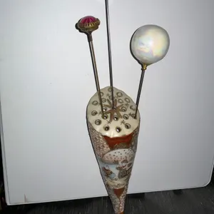 Victorian Hatpins with Holder