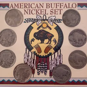1935–1937 United States Buffalo Nickel Collection (American Buffalo Nickel Set in Display Card)
