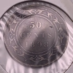 1898 Newfoundland 50 Cents – Queen Victoria Silver Coin