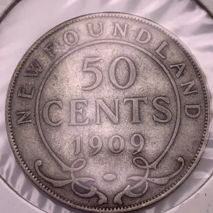1909 Newfoundland 50 Cents – Edward VII Silver Coin