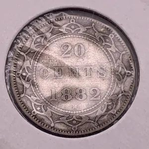 1882 Newfoundland 20 Cents – Queen Victoria Silver Coin