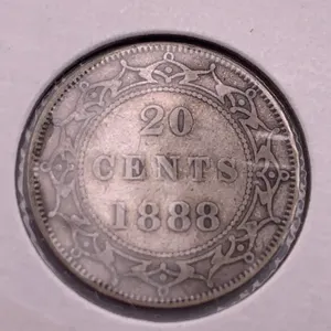 1888 Newfoundland 20 Cents Silver Coin – Queen Victoria