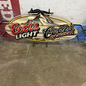 Coors Lite beer lighted sign