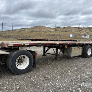 2009 Thruway 28 ft Super B-Train Pup Flatbed Trailer