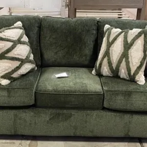 3 Cushion Sofa and Throw Pillows