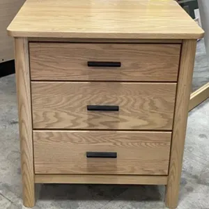 Witmer Oak 3 Drawer Nightstand